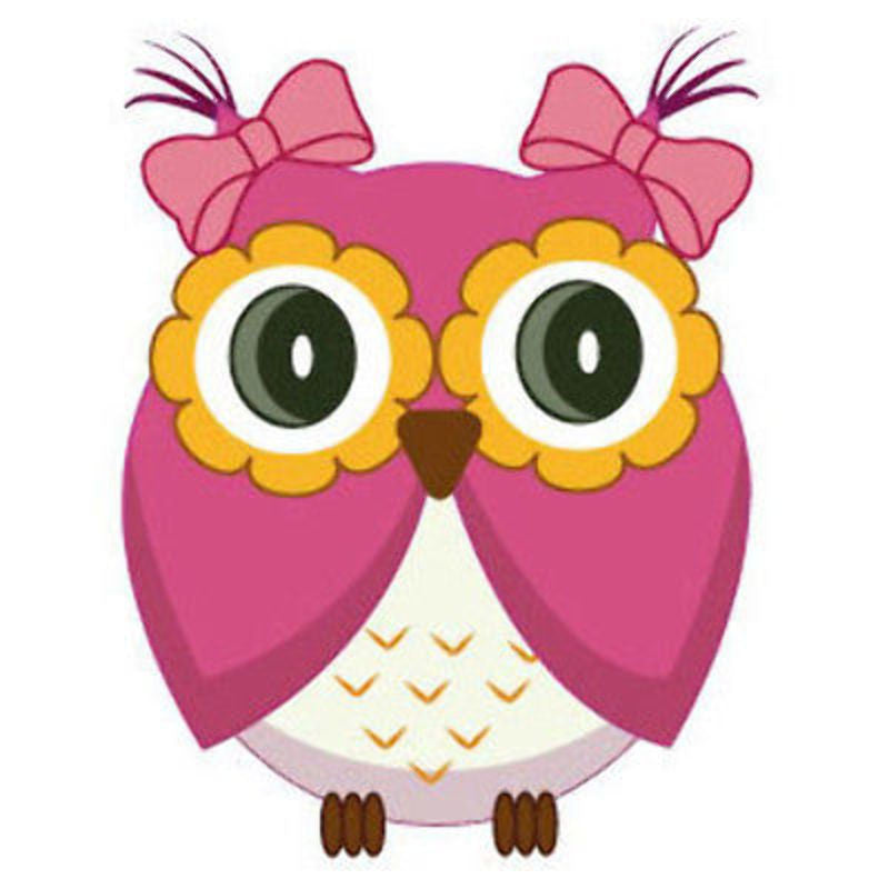 10 X Cute red owl Wall Sticker - Totally Movable
