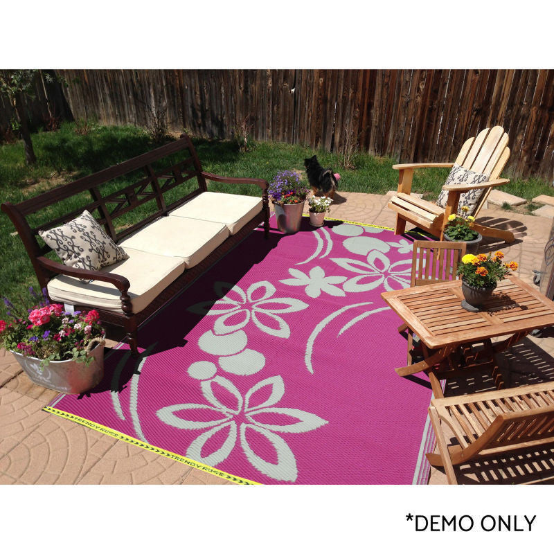 Brick Durry Rug Black & White 160x230cm