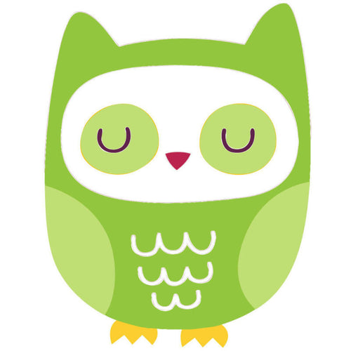 10 X Blue Owl Wall Stickers - Totally Movable and Reusable :D