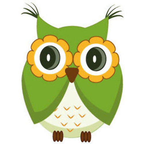 10 X Cute pink owl Wall Sticker - Totally Movable