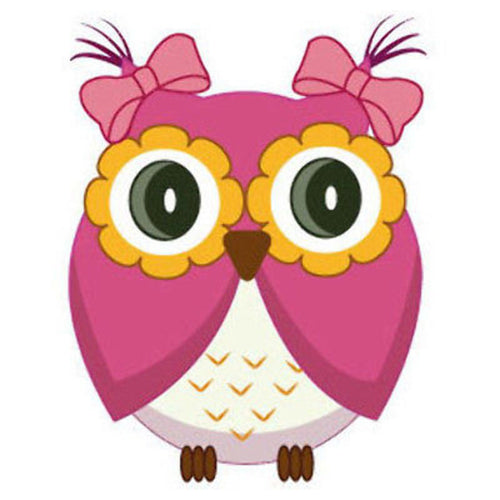 10 X Cute red owl Wall Sticker - Totally Movable